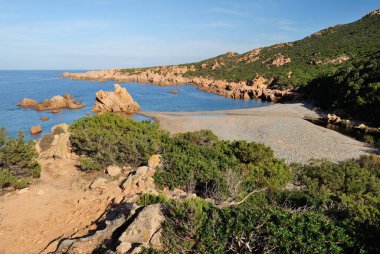 View of the Cala Tinnari beach