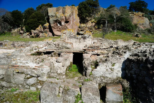 Die Ruinen Des Römischen Dorfes Andria Priu — Stockfoto