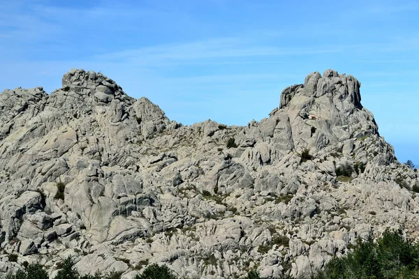 Thre Picos Graníticos Monte Limbarra — Fotografia de Stock