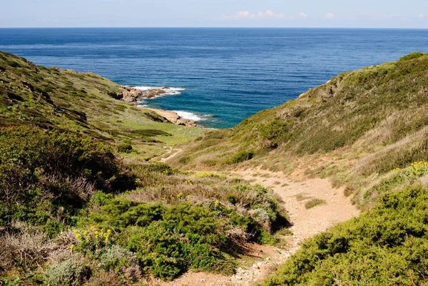 Costa Nurra Entre Cala Unia Isola Dei Porri — Foto de Stock