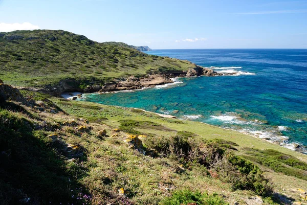 Nurra Kıyıları Cala Unia Isola Dei Porri Arasında — Stok fotoğraf