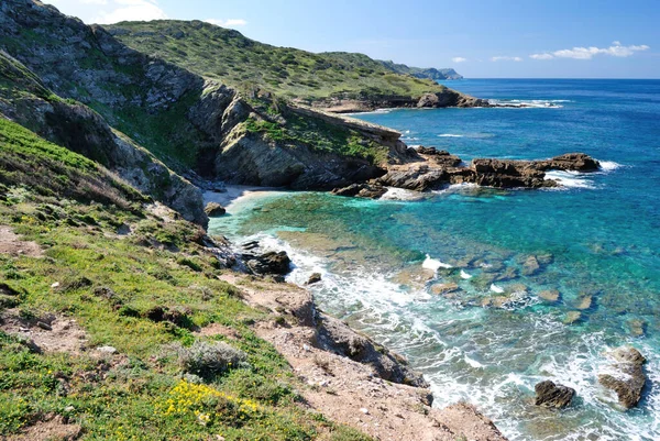 Coast Nurra Cala Unia Isola Dei Porri — Stock Photo, Image