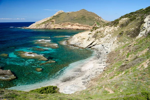 Nurra Sahili Isola Dei Porri Plajı — Stok fotoğraf