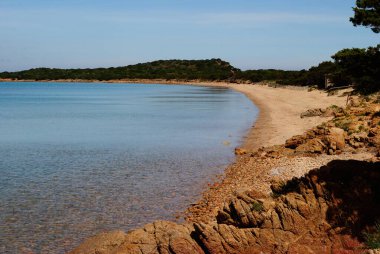 San Teodoro 'daki Capo Coda di Cavallo plajı.