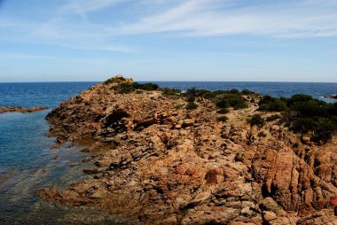 San Teodoro 'daki Capo Coda di Cavallo sahili.