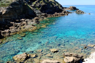 Cala Rugginosu 'daki Nurra sahili.