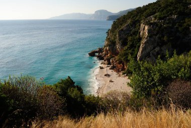 Cala Fuili plajı manzarası