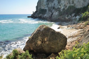 Cala Ziu Santoru plajı manzarası
