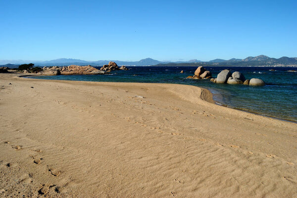 The beach of Poltu Itellu