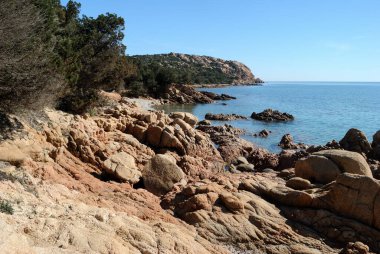 Porto Liccia plajı manzarası