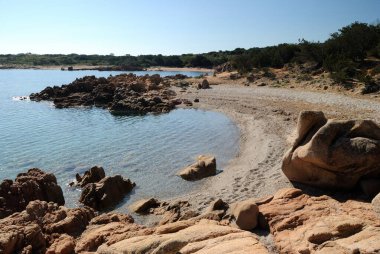 Porto Liccia plajı manzarası