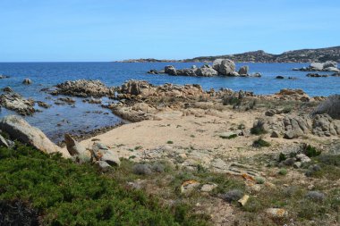 Giardinelli adasının kıyısında.