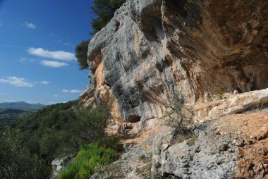 Trail from Corona Arrubia to Rocca Bianca, in Laerru clipart