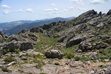 Oliena 'nın Supramonte' sinde Punta Corrasi 'ye yolculuk