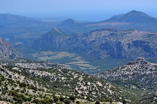 Oliena 'nın Supramonte' sinde Punta Corrasi 'ye yolculuk