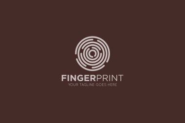 illustration vector graphic of fingerprint logo and icon good for identity, id, biometric, key, security icon