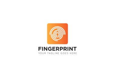 illustration vector graphic of fingerprint logo and icon good for identity, id, biometric, key, security icon