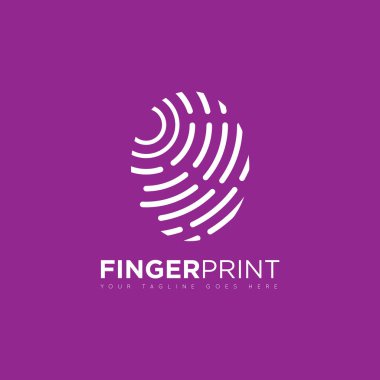 illustration vector graphic of fingerprint logo and icon good for identity, id, biometric, key, security icon