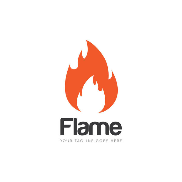 illustration vector graphic of genetic flame logo and fire icon good for angry, light, gas, hot, power icon