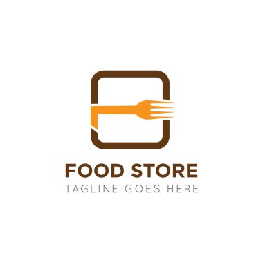 Genetik gıda logosunun illüstrasyon vektör grafiği ve ikon sağlık, restoran, akşam yemeği, yemek ikonu için iyidir