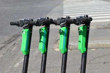 Elektrikli scooter fotoğrafı, Roma, İtalya..