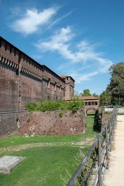 Castello Sforzesco Mailand Außenseite Der Festung Italien Europa — Stockfoto