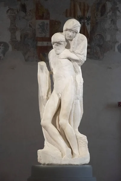 Compassion Rondanini Michelangelo Sculpture Castello Sforzesco Milan Italy — Stock Photo, Image