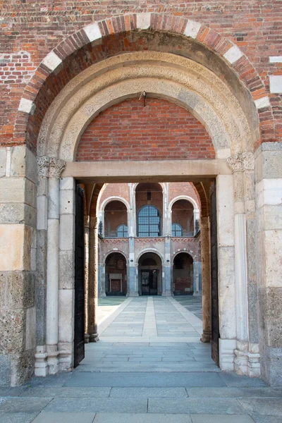 Basilikan Sant Ambrogio Antik Kyrka Milano Italien Europa — Stockfoto