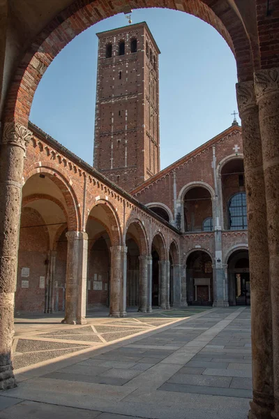 Basilika Sant Ambrogio Antike Kirche Mailand Italien Europa — Stockfoto
