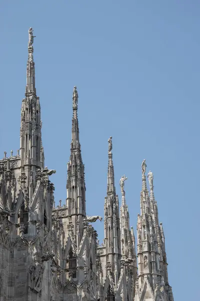 Detail Des Mailänder Doms Alte Domkirche Zentrum Von Mailand Italien — Stockfoto
