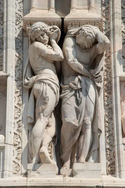 Detail Des Mailänder Doms Alte Domkirche Zentrum Von Mailand Italien — Stockfoto