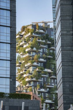 Milano 'daki modern gökdelenler, Porta Nuova bölgesi, İtalya