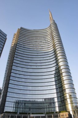 Milano 'daki modern gökdelenler, Porta Nuova bölgesi, İtalya