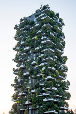 Milano 'daki modern gökdelenler, Porta Nuova bölgesi, İtalya