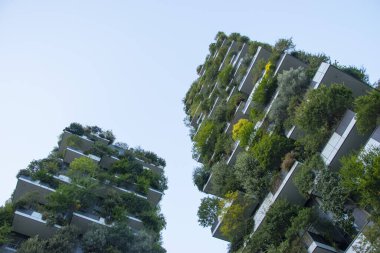 Milano 'daki modern gökdelenler, Porta Nuova bölgesi, İtalya