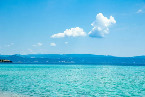 Krásné Řecké Moře Pobřeží — Stock fotografie