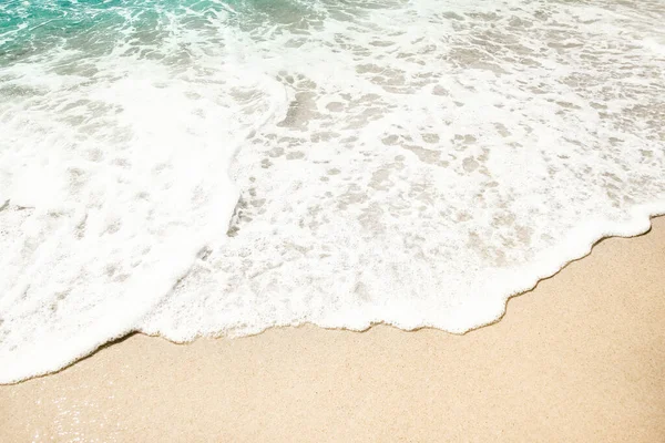 Bellissimo Mare Sabbia Sulla Spiaggia Vacanze Sfondo Viaggio — Foto Stock