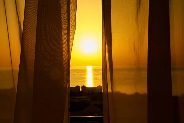 Beautiful Early Sunset Sea Background — Stock Photo, Image