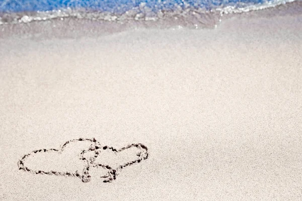 Desen Frumos Nisipul Fundalului Mării — Fotografie, imagine de stoc