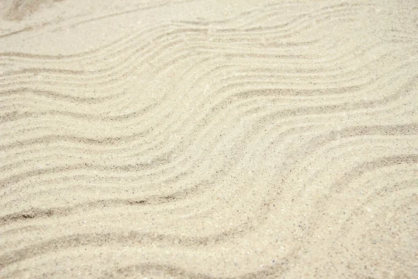 Κομψό Όμορφο Μοτίβο Στην Άμμο Της Θάλασσας Καλοκαίρι Στη Φύση — Φωτογραφία Αρχείου