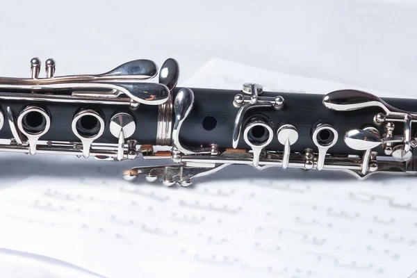 Clarinet White Background — Stock Photo, Image