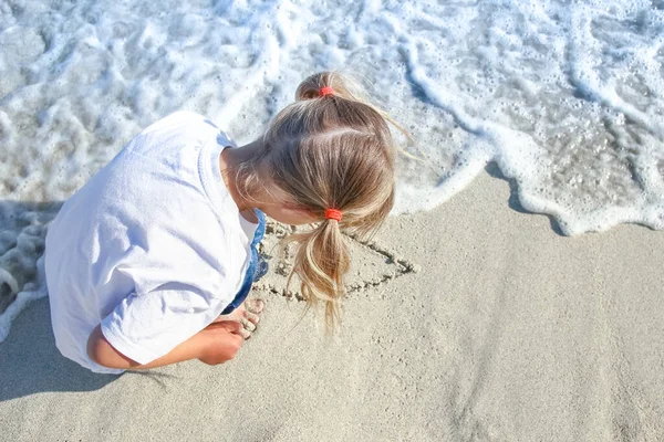 Happy Child Sea Open Air — Stock Photo, Image