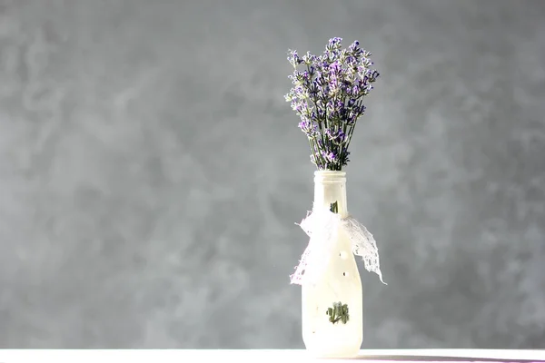Fleurs Lavande Dans Vase Floral — Photo