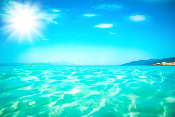 Krásné Moře Pobřežím Přírodním Pozadí — Stock fotografie