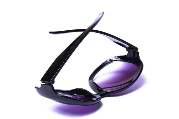 Óculos Sol Elegantes Fundo Branco — Fotografia de Stock