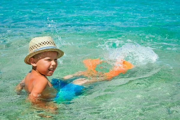 Lyckligt Barn Vid Havet Naturen Parken Resa — Stockfoto