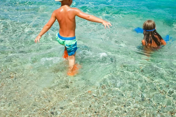Lyckligt Barn Vid Havet Naturen Parken Resa — Stockfoto