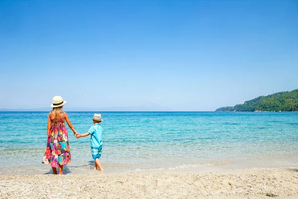 Glückliche Kinder Wochenende Meer Der Natur Reisen — Stockfoto