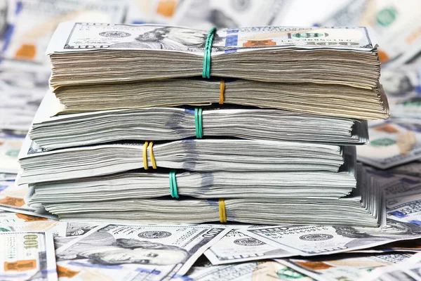 Bundles Dollars Background Money Business Concept Banknotes Bank — Stock Photo, Image