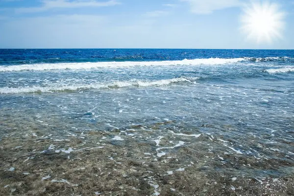 Schöne Küste Urlaub Auf Natur Landschaft Hintergrund lizenzfreie Stockfotos